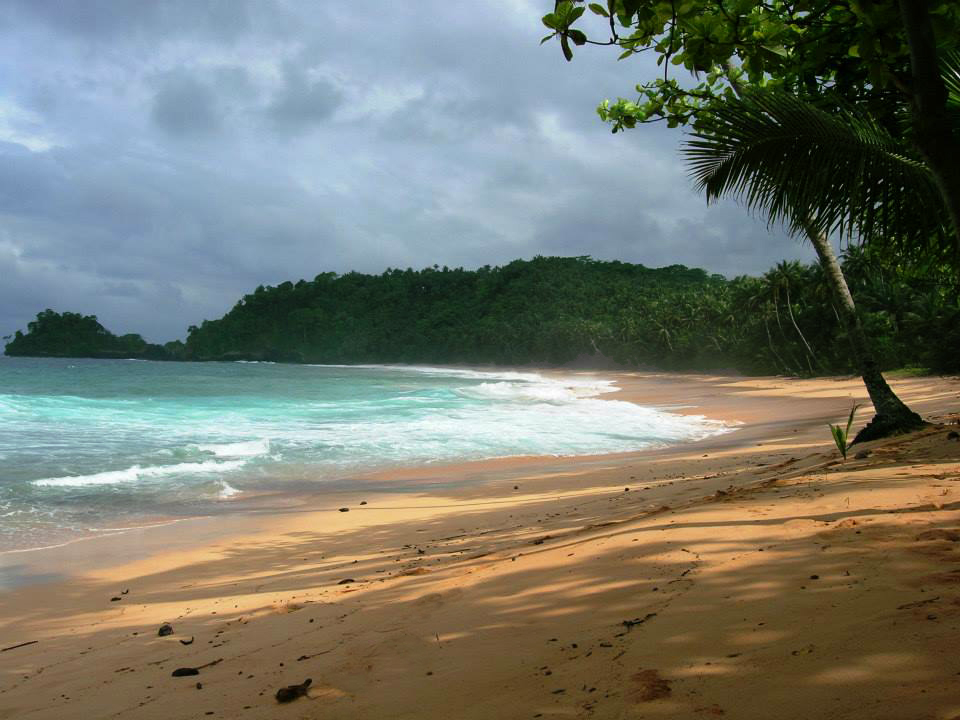 Summer vacation beaches in São Tomé and Príncipe